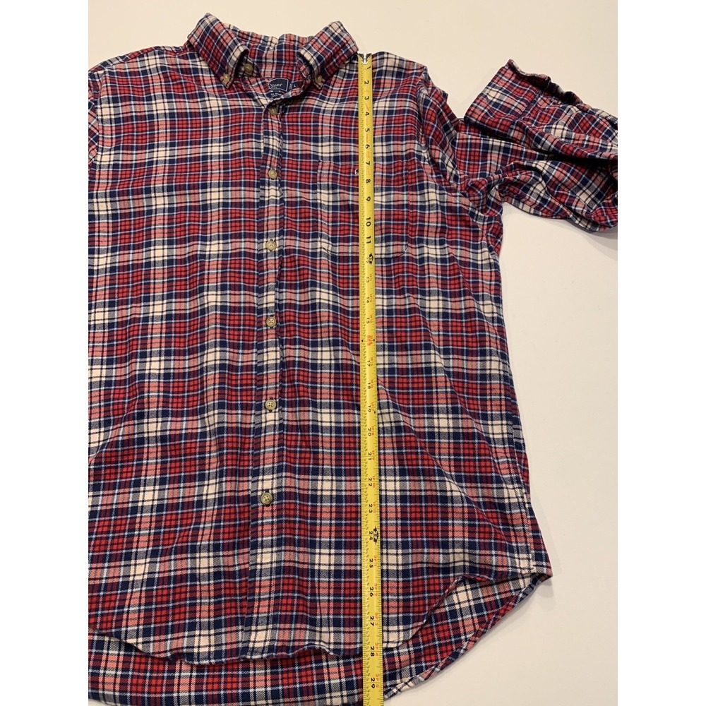 Vineyard Vines Mens Large Classic Fit Tucker Shirt Red White Blue Plaid Flannel - Picture 6 of 7